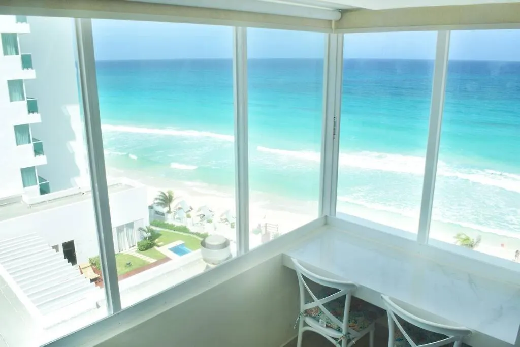 Ocean Front, Beautifull Beach, Studio 3C Cancun 0*,